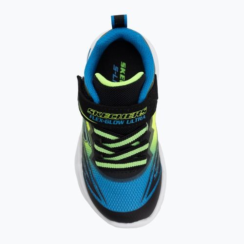 Vaikiški batai SKECHERS Flex-Glow Ultra juoda/mėlyna/žalia
