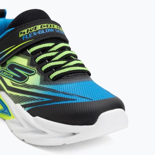 Vaikiški batai SKECHERS Flex-Glow Ultra juoda/mėlyna/žalia