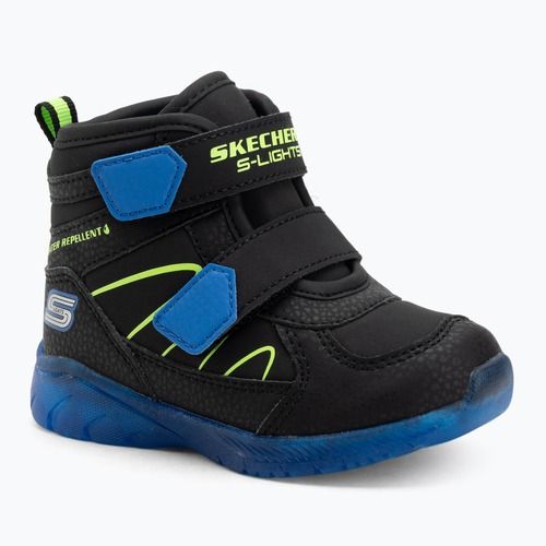 Vaikiški batai SKECHERS Illumi-Brights Splash Beams juodi/mėlyni/žali