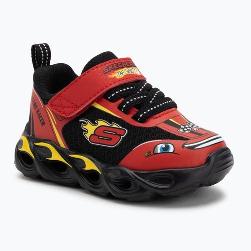 Vaikiški batai SKECHERS Skechers Thermo-Flash Wheel Buddies raudoni/juodi