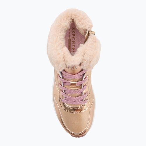 Vaikiški batai SKECHERS Uno Cozy On Air rožinės aukso spalvos