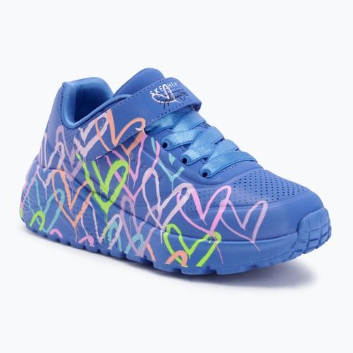 Vaikiški batai SKECHERS Uno Lite Love Levitate mėlyna/daugiaspalvė