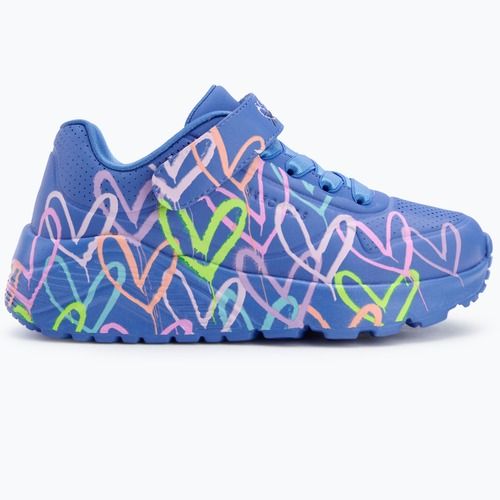 Vaikiški batai SKECHERS Uno Lite Love Levitate mėlyna/daugiaspalvė