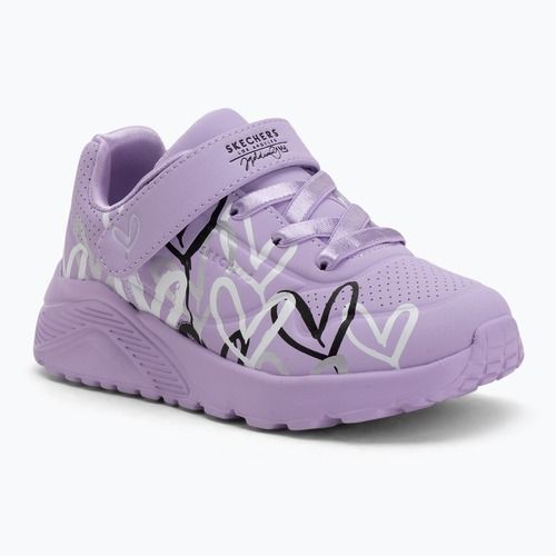 Vaikiški batai SKECHERS Uno Lite Love Levitate levandų/spalvoti
