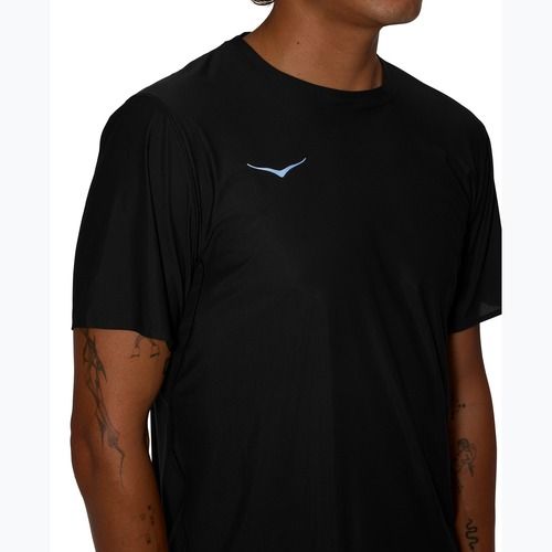 Vyriški bėgimo marškinėliai HOKA Airolite 2.0 juodi