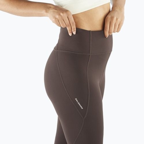 Moteriškos bėgimo tamprės Salomon SHAKEout Bliss 25" coffee bean