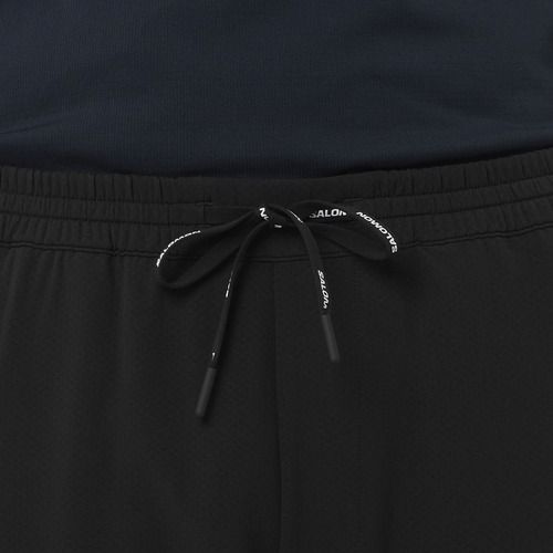 Vyriškos bėgimo kelnės Salomon Shakeout Hexaflow deep black