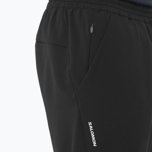 Vyriškos bėgimo kelnės Salomon Shakeout Hexaflow deep black