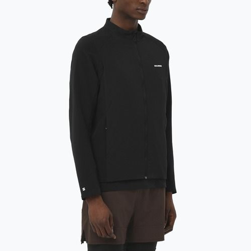 Vyriškas bėgimo džemperis Salomon Mountain Flex Hybrid deep black