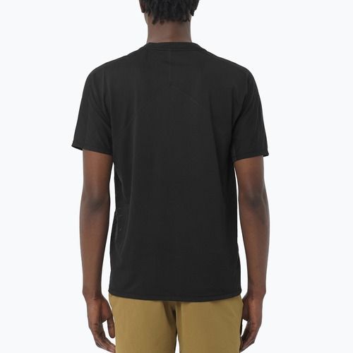 Vyriški bėgimo marškinėliai Salomon Sense Aero GFX deep black