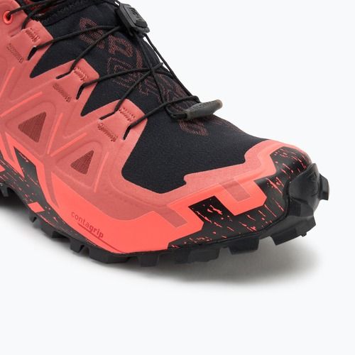 Vyriški bėgimo bateliai Salomon Spikecross 6 GTX karvės oda/juoda/neoninė liepsna