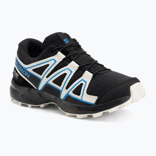 Vaikiški bėgimo bateliai Salomon Speedcross Waterproof black/vanilla ice/french blue