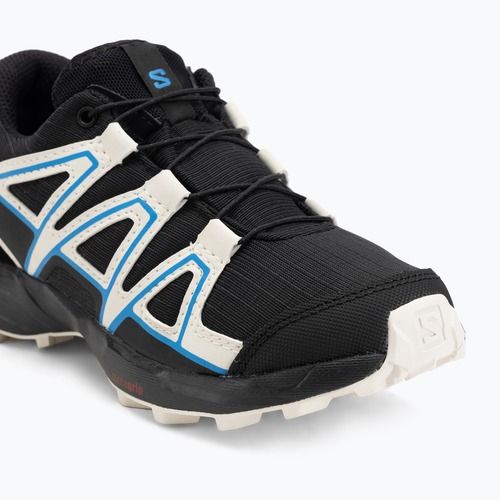 Vaikiški bėgimo bateliai Salomon Speedcross Waterproof black/vanilla ice/french blue