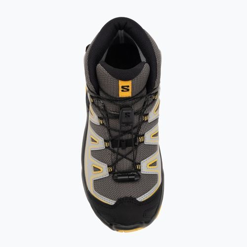 Vaikiški žygio batai Salomon X Ultra Mid GTX castlerock/black/spicy/mustard