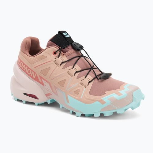 Moteriški bėgimo bateliai Salomon Speedcross 6 mahogany rose/hushed violet/iced aqua