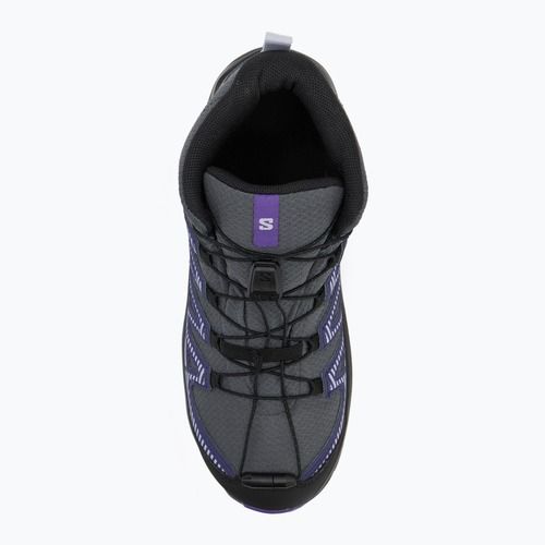 Vaikiški turistiniai batai Salomon XA Pro V8 MID WP turbulence / black / liberty