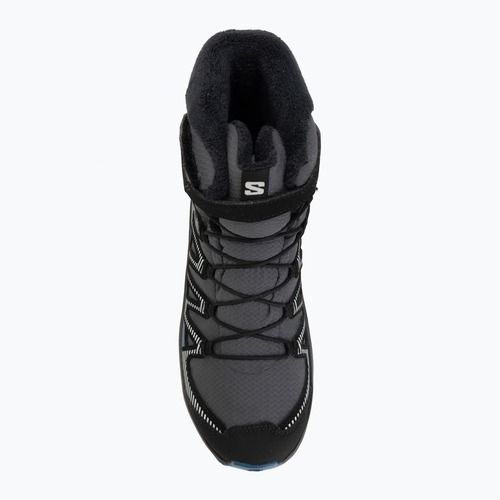 Vaikiški turistiniai batai Salomon XA Pro V8 Winter Waterproof turbulence / black / dark blue