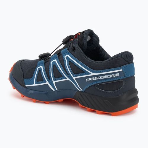 Vaikiški bėgimo bateliai Salomon Speedcross Waterproof tamsiai mėlyna/tamsiai mėlyna/raudona oranžinė