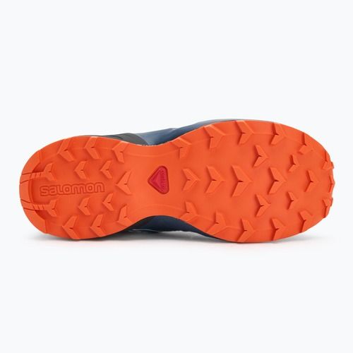 Vaikiški bėgimo bateliai Salomon Speedcross Waterproof tamsiai mėlyna/tamsiai mėlyna/raudona oranžinė