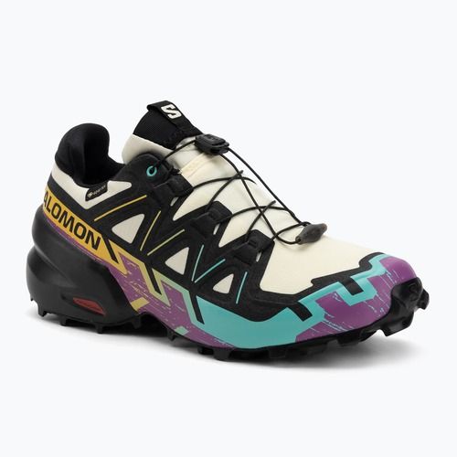 Vyriški bėgimo bateliai Salomon Speedcross 6 GTX transparent yellow/black/waterfall