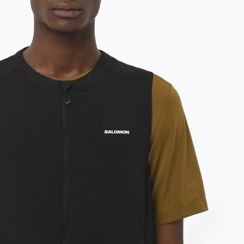 Salomon Mountain Flex Hybrid tamsiai juoda bėgimo liemenė