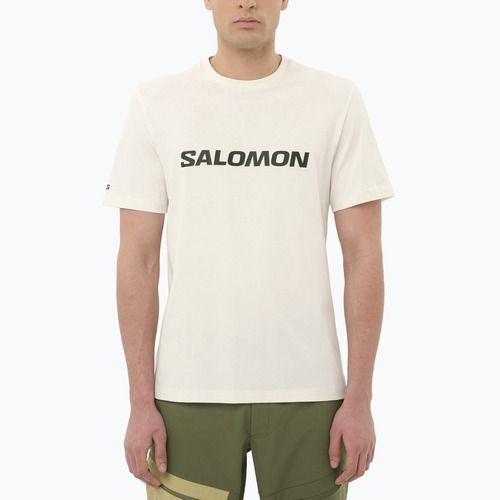 Vyriški marškinėliai Salomon Logo whisper white
