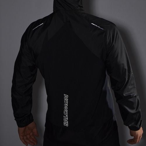 Vyriška bėgimo striukė Salomon Cross Wind deep black