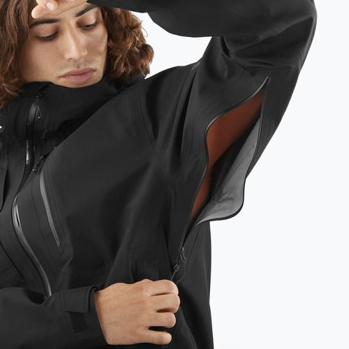 Vyriška softshell striukė Salomon Outline 3l GTX deep black