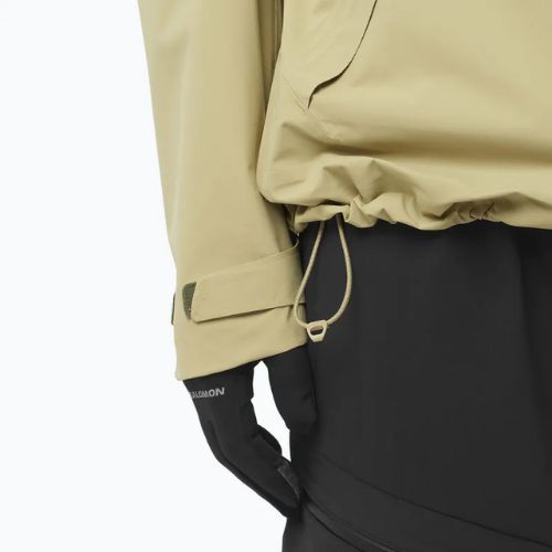 Vyriška softshell striukė Salomon Outherpath Pro 2.5 l pilkai žalia/vynuogių lapas