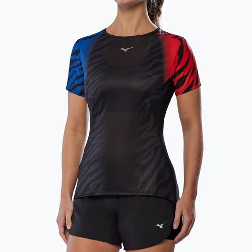 Moteriški bėgimo marškinėliai Mizuno DryAeroFlow Graphic Tee oni red