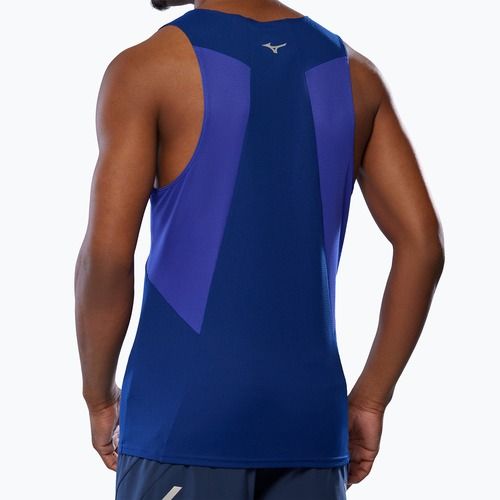 Vyriški bėgimo marškinėliai Mizuno DryAeroFlow Tank reflexblue