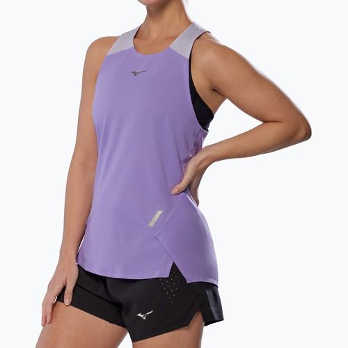 Moteriški bėgimo marškinėliai Mizuno Tech Light Tank paisley purple