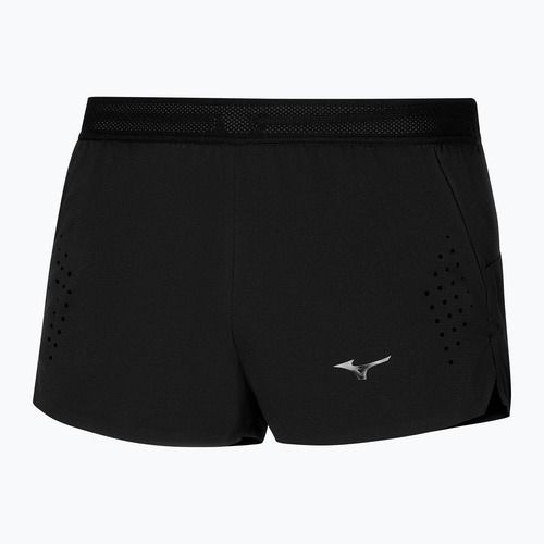 Vyriški bėgimo šortai Mizuno Tech Light Split 1.5" juodi
