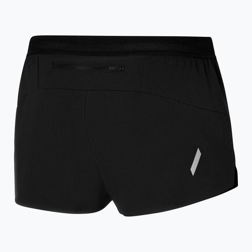 Vyriški bėgimo šortai Mizuno Tech Light Split 1.5" juodi