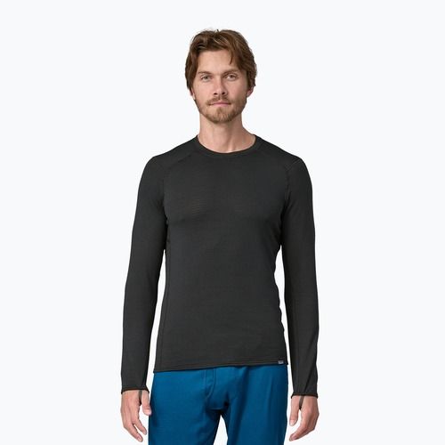 Vyriški termoaktyvūs marškinėliai ilgomis rankovėmis Patagonia Cap Termal Weight Crew black