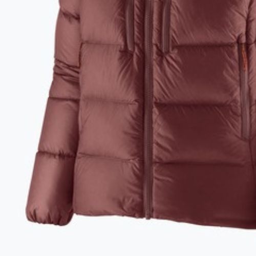 Moteriška pūsta striukė Patagonia Fitz Roy Down Hoody dark ruby w / sizzle red