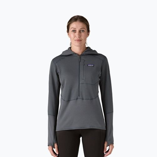 Moteriška softshell striukė Patagonia R1 Hybrid Pullover Hoody smolder blue