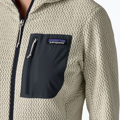 Moteriškas fliso džemperis Patagonia R1 Air Full-Zip Hoody wool white