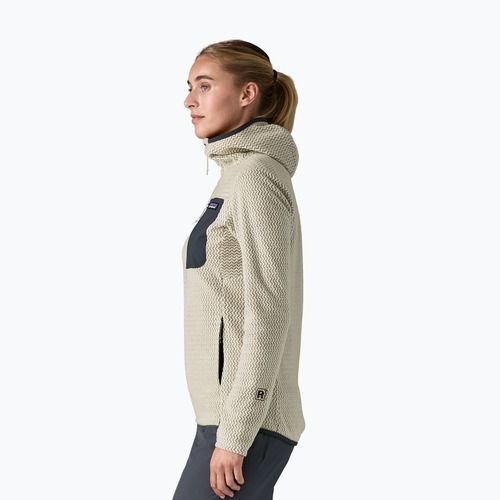 Moteriškas fliso džemperis Patagonia R1 Air Full-Zip Hoody wool white