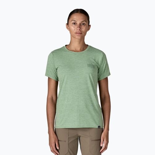 Moteriški marškinėliai Patagonia Cap Cool Daily Graphic Shirt strataspire / ellwood green x-dye