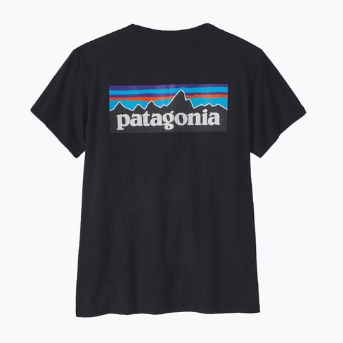Moteriški marškinėliai Patagonia P-6 Logo Responsibili-Tee black