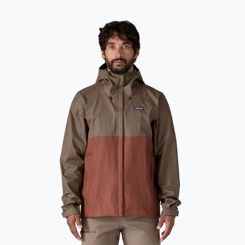 Vyriška lietaus striukė Patagonia Torrentshell 3L Rain marlow brown
