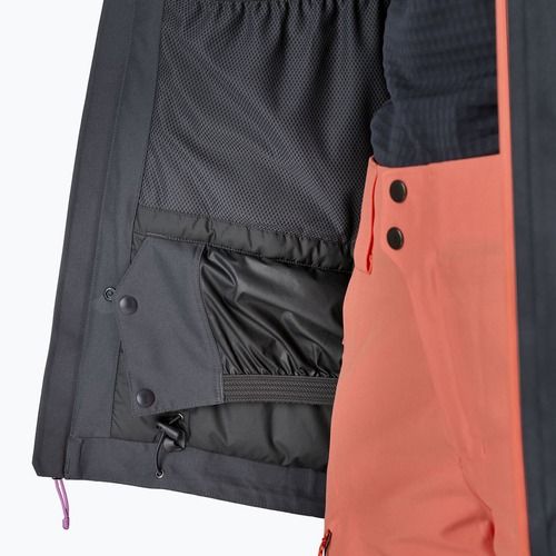 Moteriška lietaus striukė Patagonia Insulated Powder Town smolder blue w / orange peel