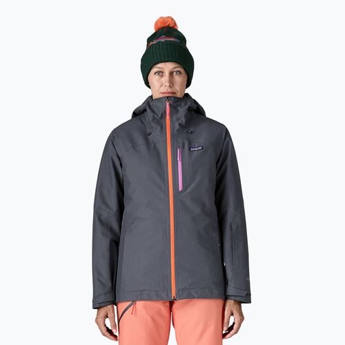 Moteriška lietaus striukė Patagonia Insulated Powder Town smolder blue w / orange peel