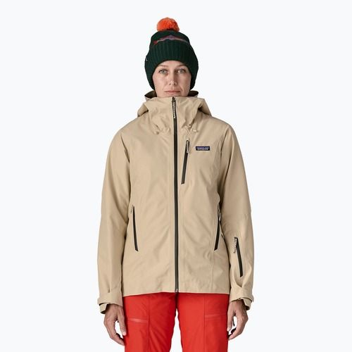 Moteriška vėjo nepraleidžianti striukė Patagonia Insulated Storm Shift oar tan