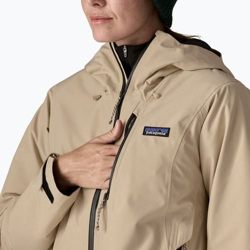 Moteriška vėjo nepraleidžianti striukė Patagonia Insulated Storm Shift oar tan