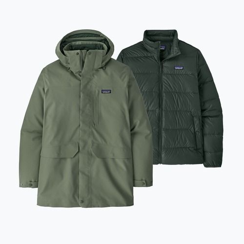 Vyriška 3in1 striukė Patagonia Tres 3-in-1 Parka old growth green