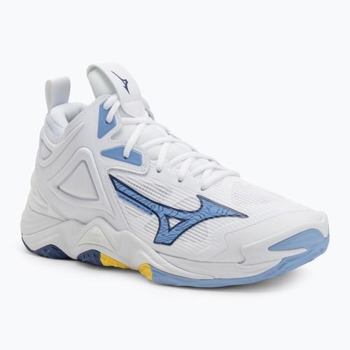 Tinklinio batai Mizuno Wave Momentum 3 Mid balti/bellwether mėlyni/belair mėlyni