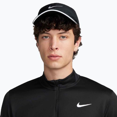 Vyriški bėgimo marškinėliai Nike Pacer Dri-Fit 1/2 Zip juoda