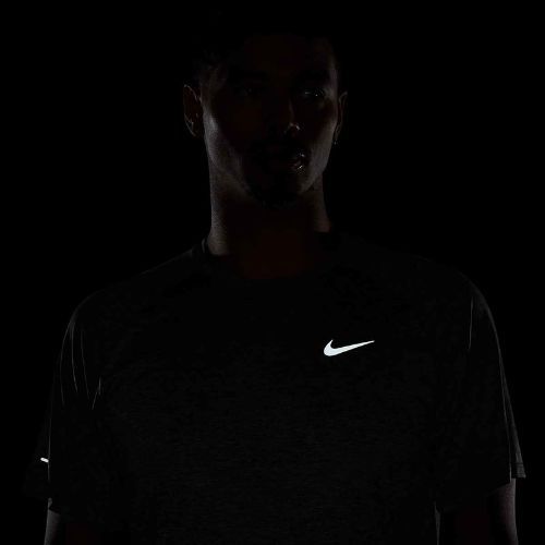 Vyriški bėgimo marškinėliai Nike Stride ADV smoke grey / heather